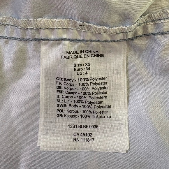 NWOT, Bench, Printed Denim Shorts, XS, Blue - Picture 4 of 8